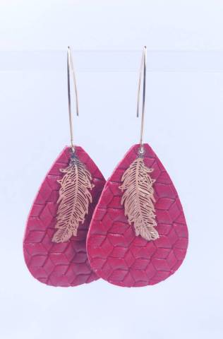 Boucles d'oreilles Rubis